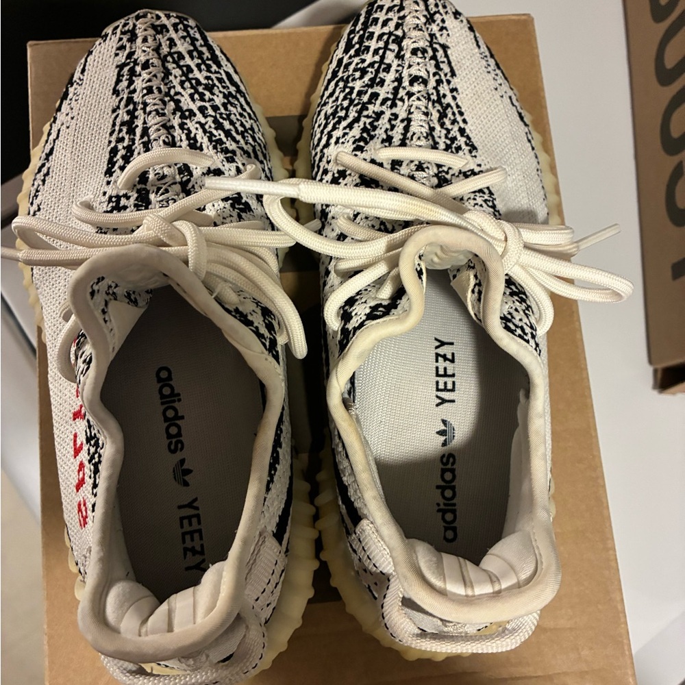 Yeezy Black and Cream Sneakers - Picture 6 of 6